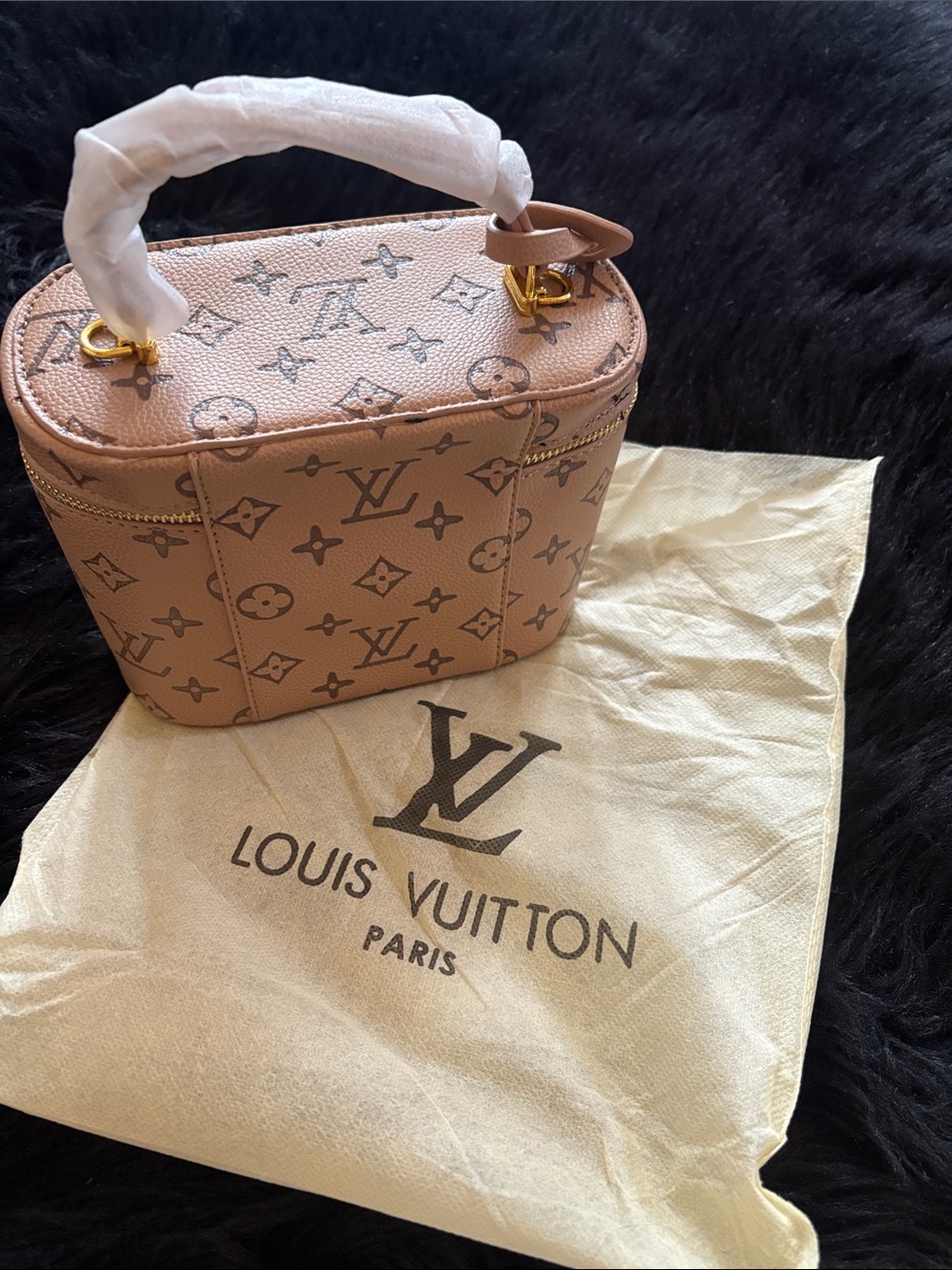 Louis Vuitton Pink Monogram Mini Vanity Bag with Gold Hardware - Picture 3 of 9